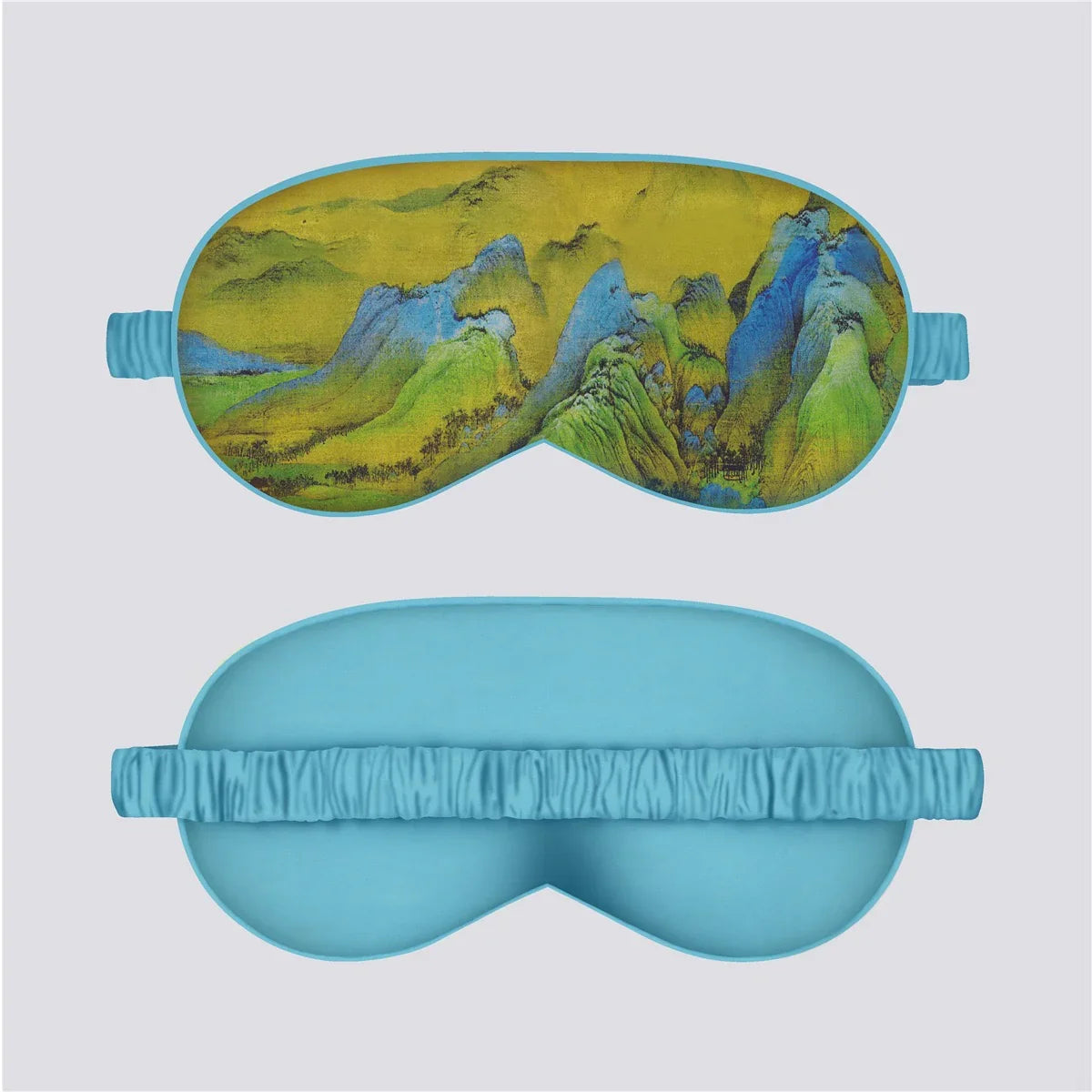 VOSS Silk Down Cotton Oil Painting Eye Mask
