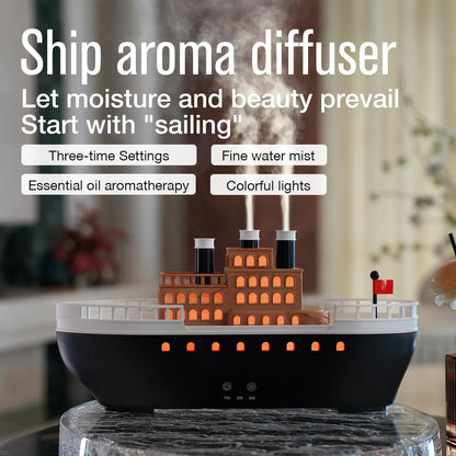 VOSS Smart Ship Diffuser - Remote Control Humidifier with Extra-Large Mist