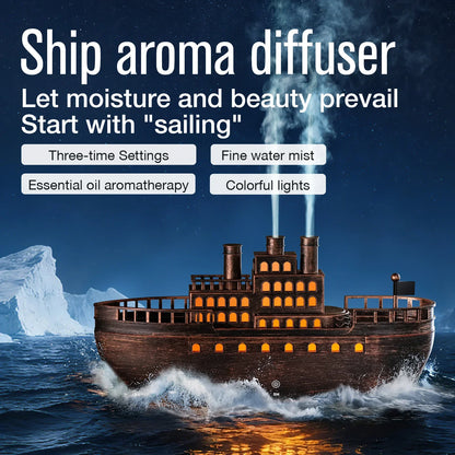 VOSS Smart Ship Diffuser - Remote Control Humidifier with Extra-Large Mist