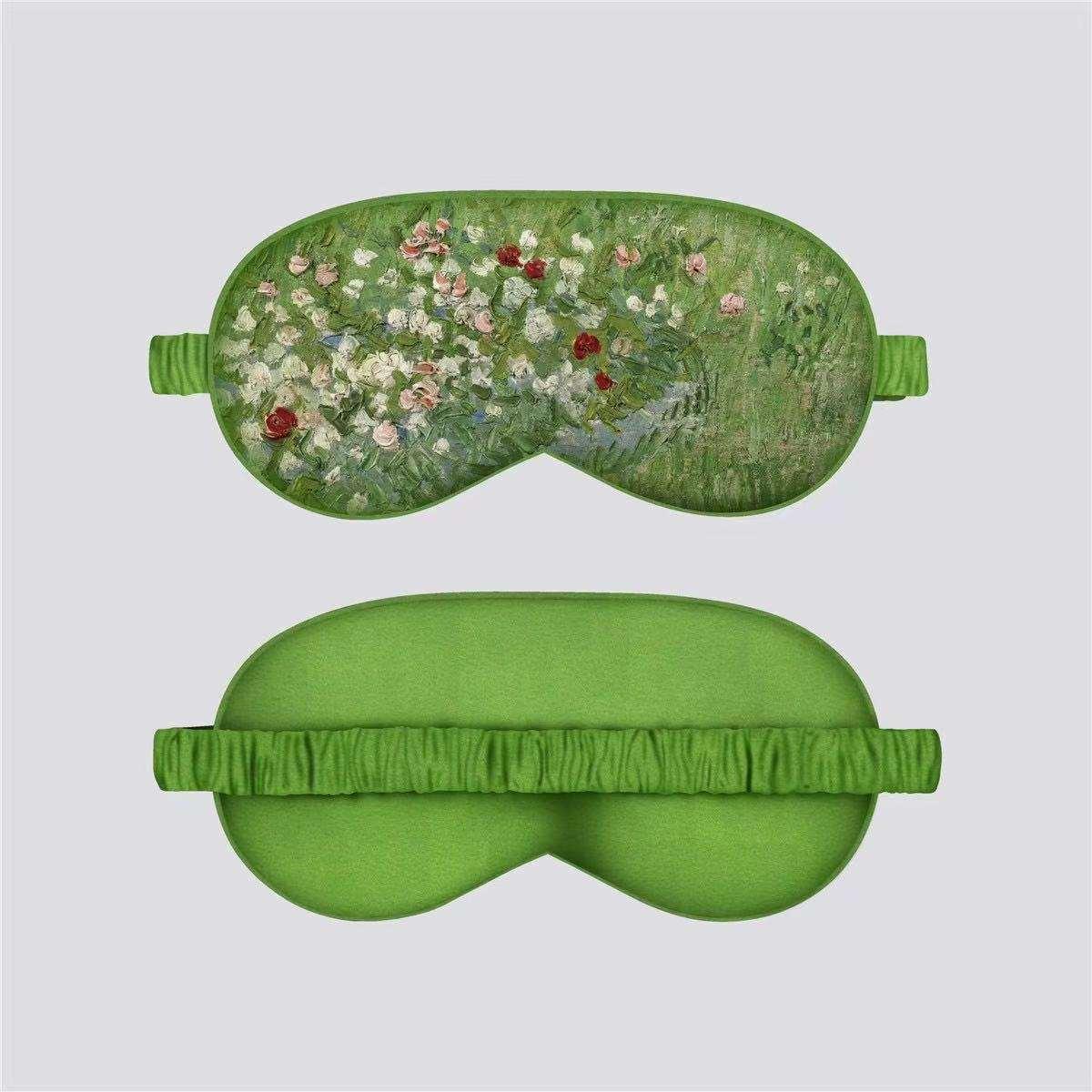 VOSS Silk Down Cotton Oil Painting Eye Mask
