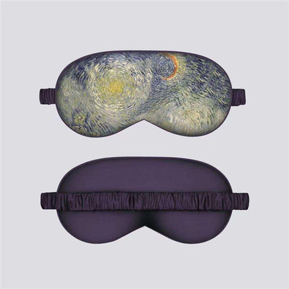 VOSS Silk Down Cotton Oil Painting Eye Mask