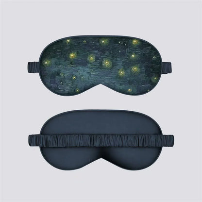 VOSS Silk Down Cotton Oil Painting Eye Mask