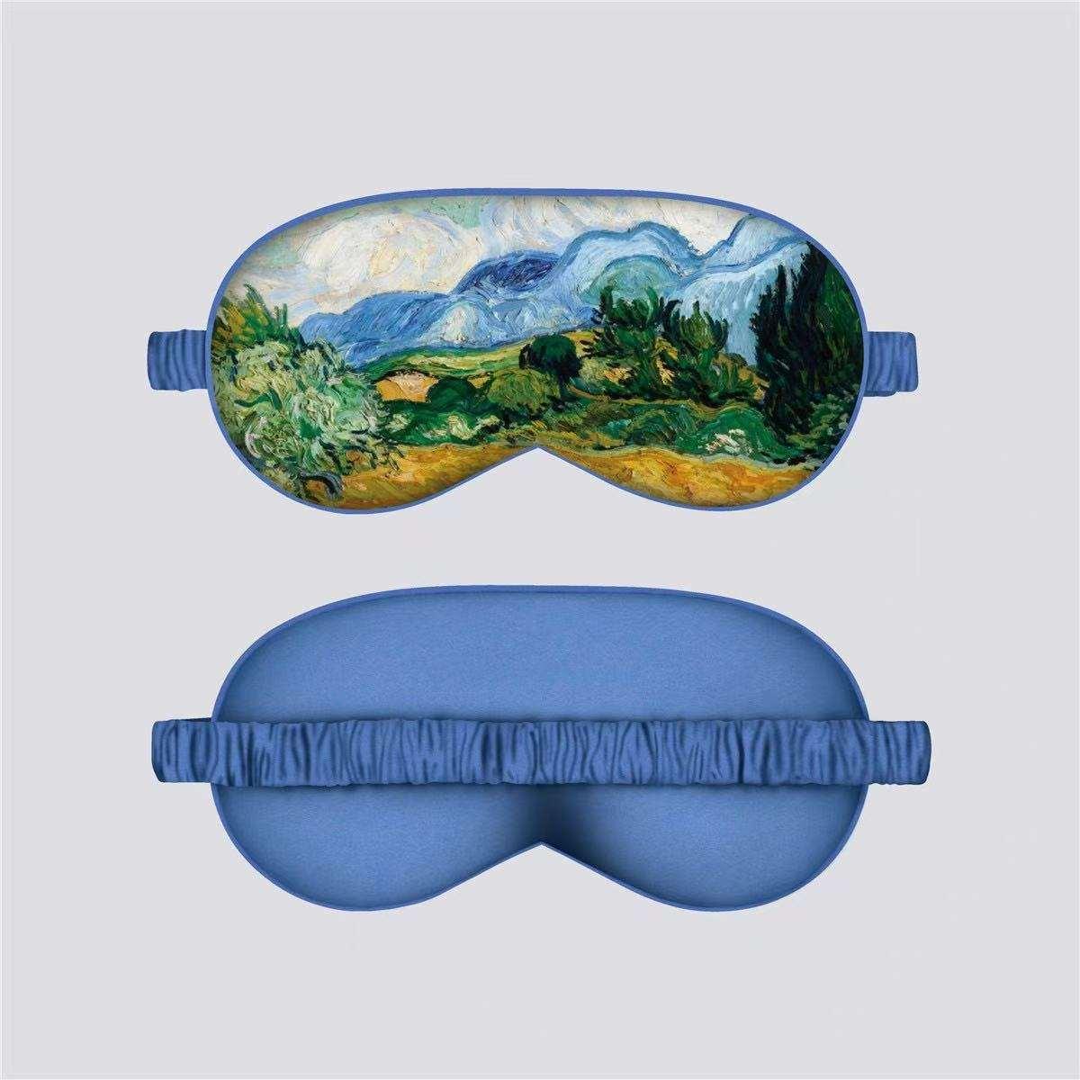 VOSS Silk Down Cotton Oil Painting Eye Mask