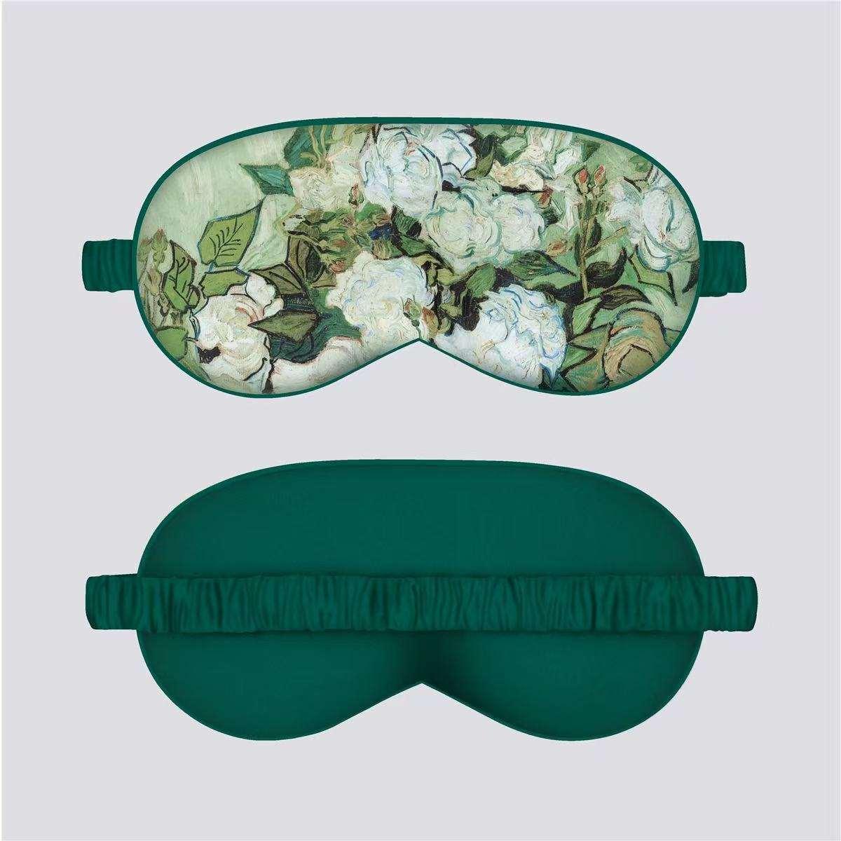 VOSS Silk Down Cotton Oil Painting Eye Mask