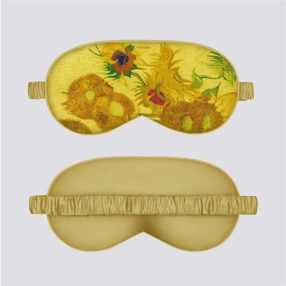 VOSS Silk Down Cotton Oil Painting Eye Mask