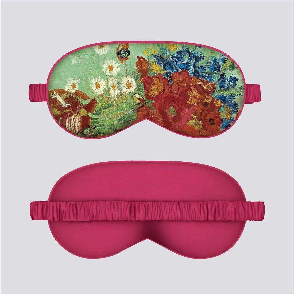 VOSS Silk Down Cotton Oil Painting Eye Mask