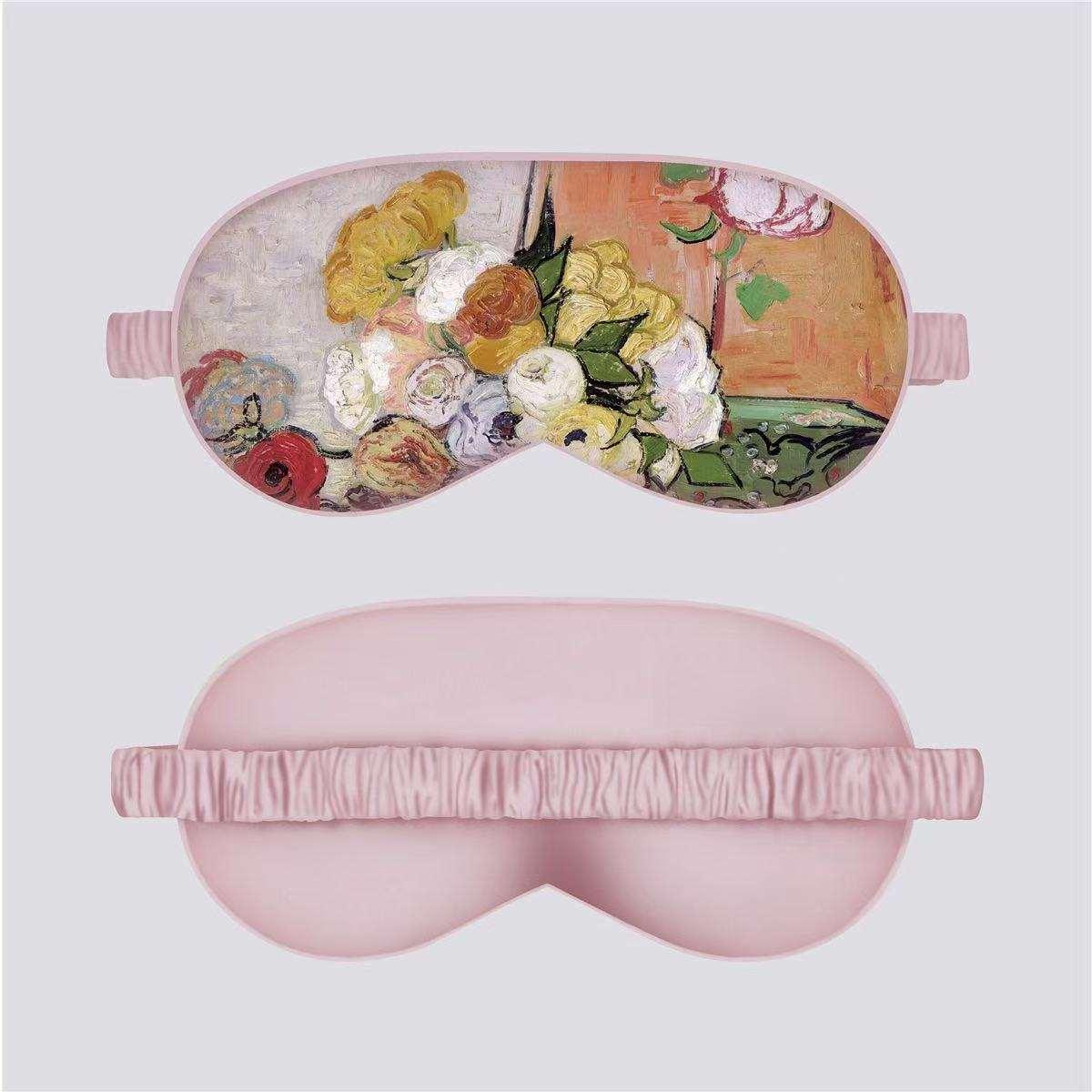 VOSS Silk Down Cotton Oil Painting Eye Mask