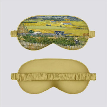 VOSS Silk Down Cotton Oil Painting Eye Mask
