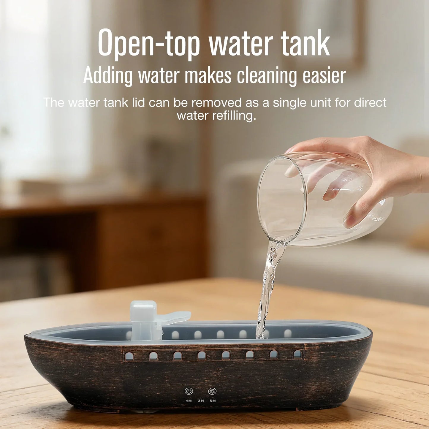 VOSS Smart Ship Diffuser - Remote Control Humidifier with Extra-Large Mist