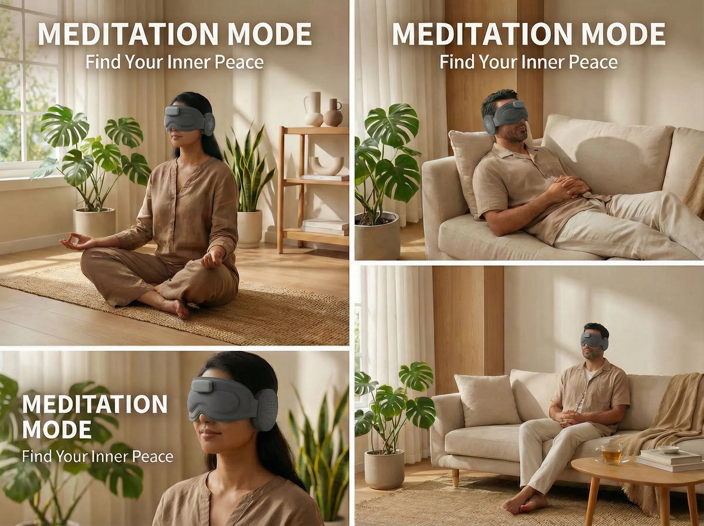 VOSS AI Smart Sleep Mask - Bluetooth Music, Noise Cancelling & Sleep Tracking